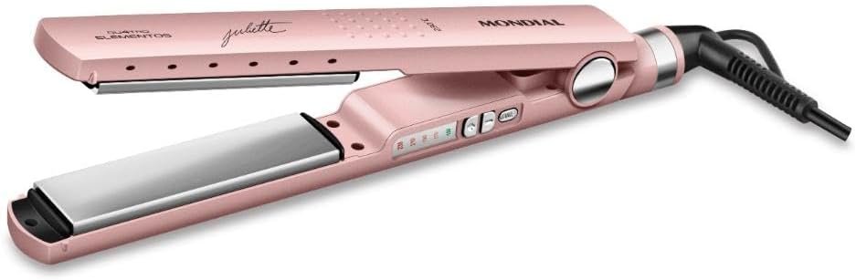 ULTRA Prancheta Alisadora P-JU-01 Bivolt, Cerâmica Rosa, Alisamento