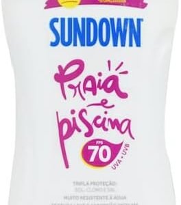 Protetor Solar Corpo e Rosto SUNDOWN® Praia e Piscina FPS 70, 200mL