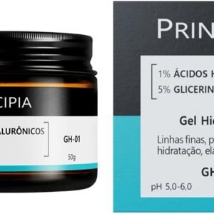 PRINCIPIA, Gel Hidratante Facial 1% Ácidos Hialurônicos + 5% Glicerina GH-01 com 50g