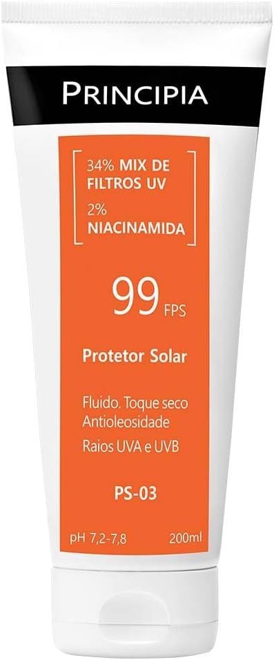 PRINCIPIA, Protetor Solar Corporal FPS 99,PS-03 com 200ml