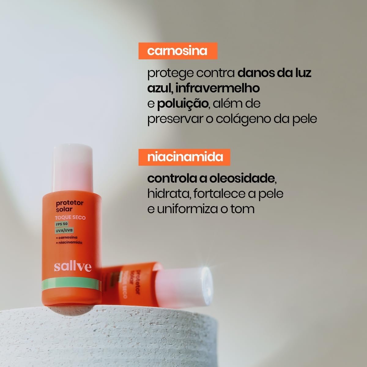 Sallve Protetor Solar Toque Seco Fps50 40G - Image 4